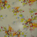 Chiffon printed floral painting fabric