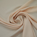 Powder pink satin-back cady crepe fabric