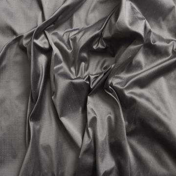 Silk dupion 100% silk silver grey fabric