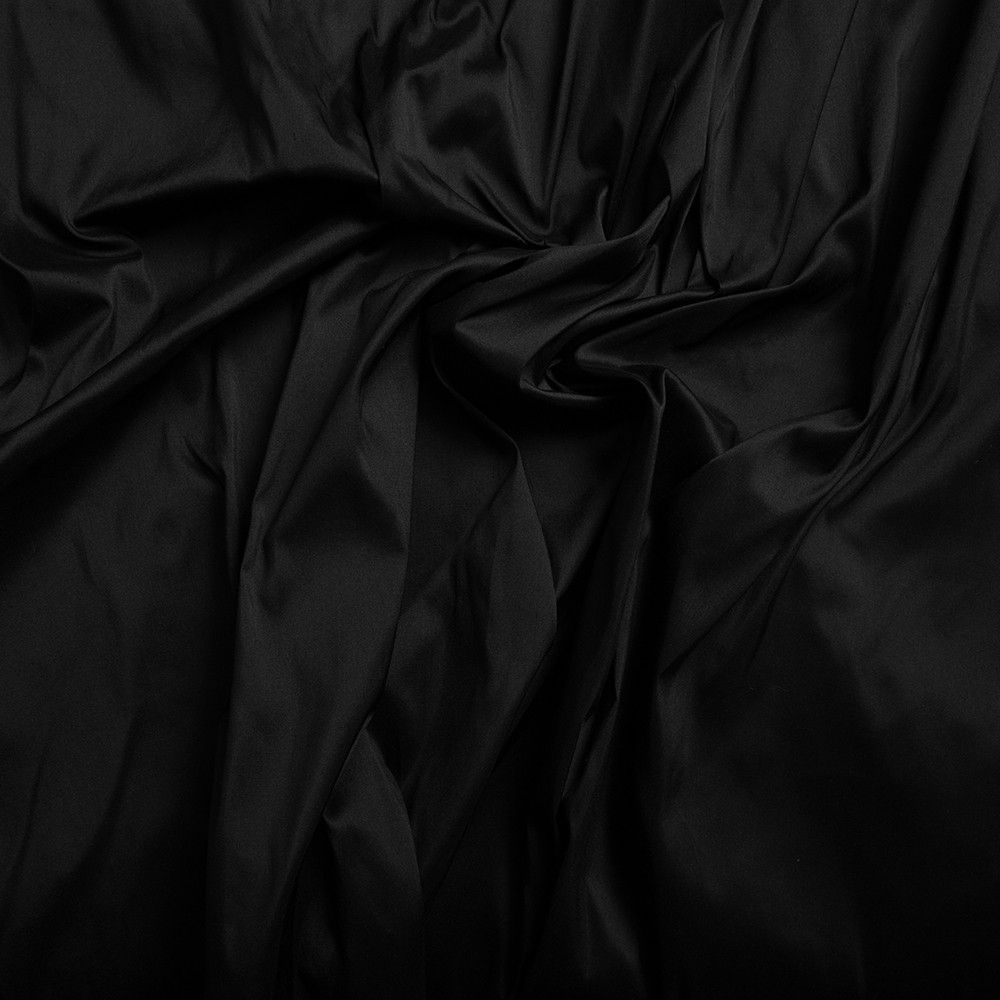 Silk dupion 100% silk black fabric