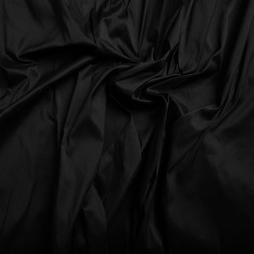 Tissu doupion de soie 100% soie noir
