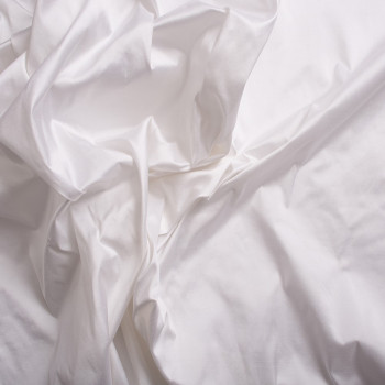 Silk doupion 100% silk optical white fabric