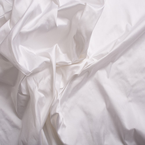 Silk doupion 100% silk white fabric