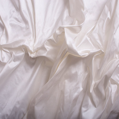 Silk doupion 100% silk raw white fabric