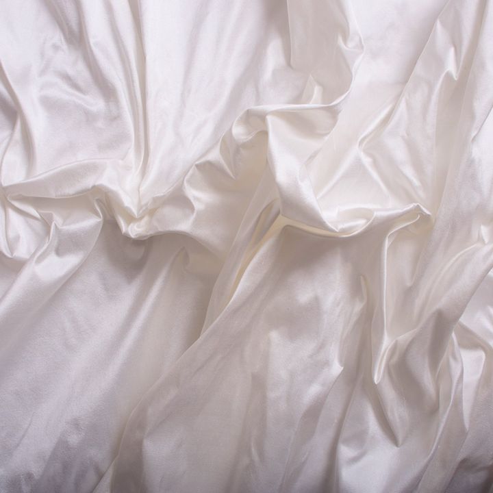 Tissu doupion de soie 100% soie blanc cassé