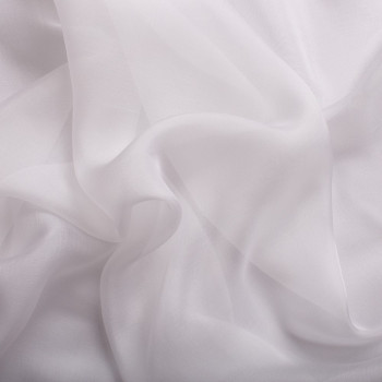 Silk chiffon 100% silk white