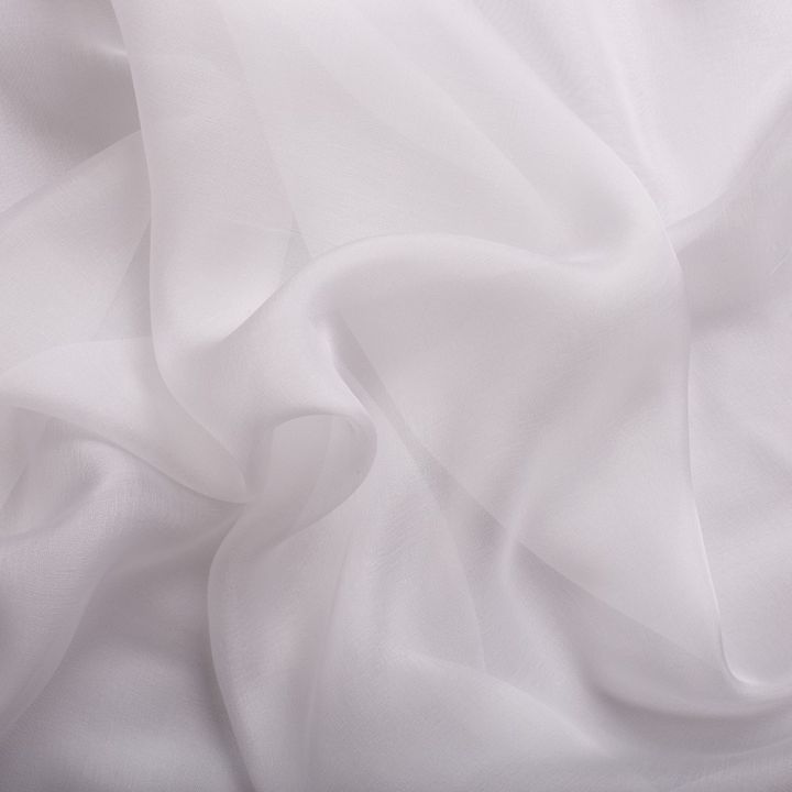 Mousseline de soie 100% soie blanc