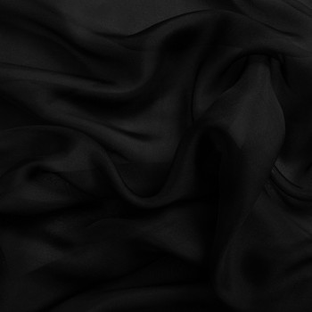 Black 100% silk chiffon