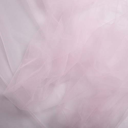 Pale pink illusion tulle fabric