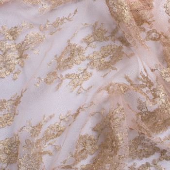 Calais lace laminette pink gold