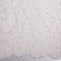 Calais lace embroidered white