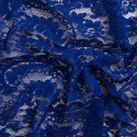 Calais lace embroidered royal blue