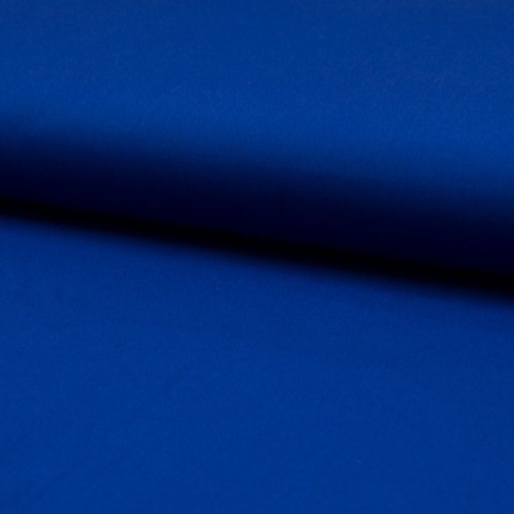 Tissu popeline 100% coton uni bleu royal