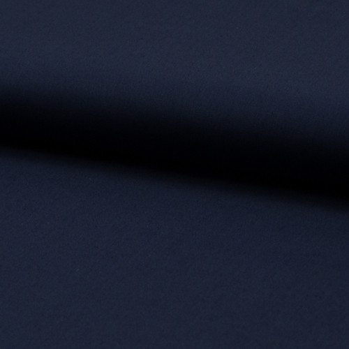 Tissu popeline 100% coton uni bleu marine