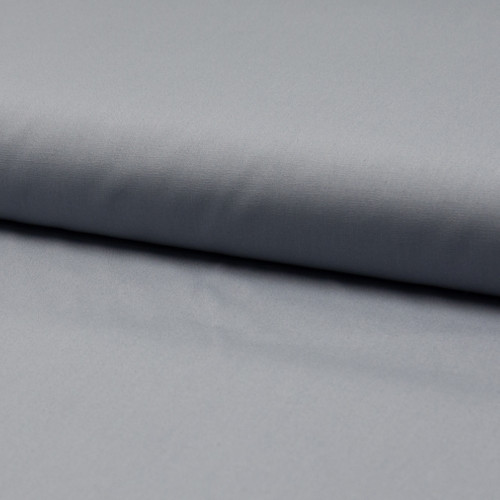 Poplin fabric 100% cotton silver grey