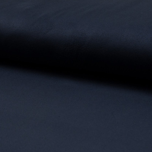 Suede fabric navy blue
