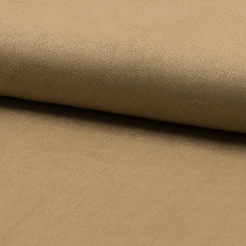 Suede fabric camel