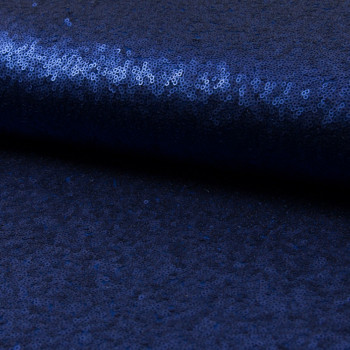 Tissu paillettes cocktail bleu royal