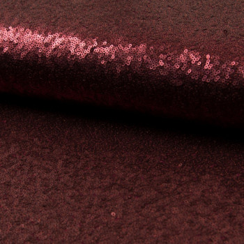 Glitter fabric cocktail burgundy red