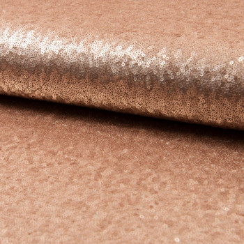 Sequin fabric cocktail sand beige