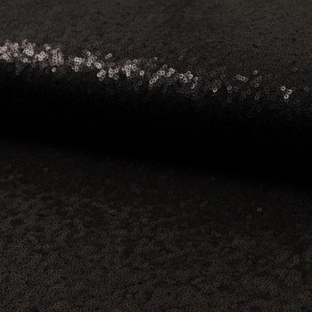 Tissu paillettes cocktail noir