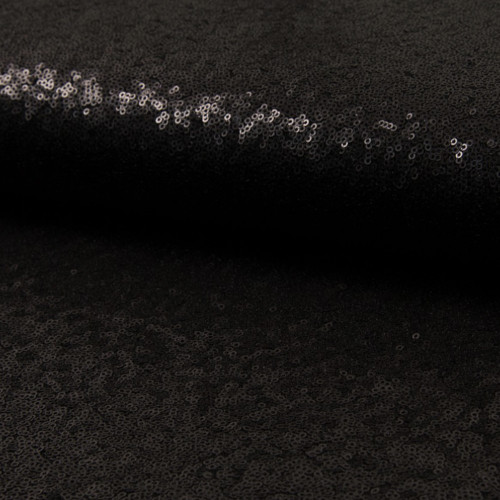 Sequin fabric cocktail black