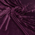 Plum purple sandwashed silk velvet fabric