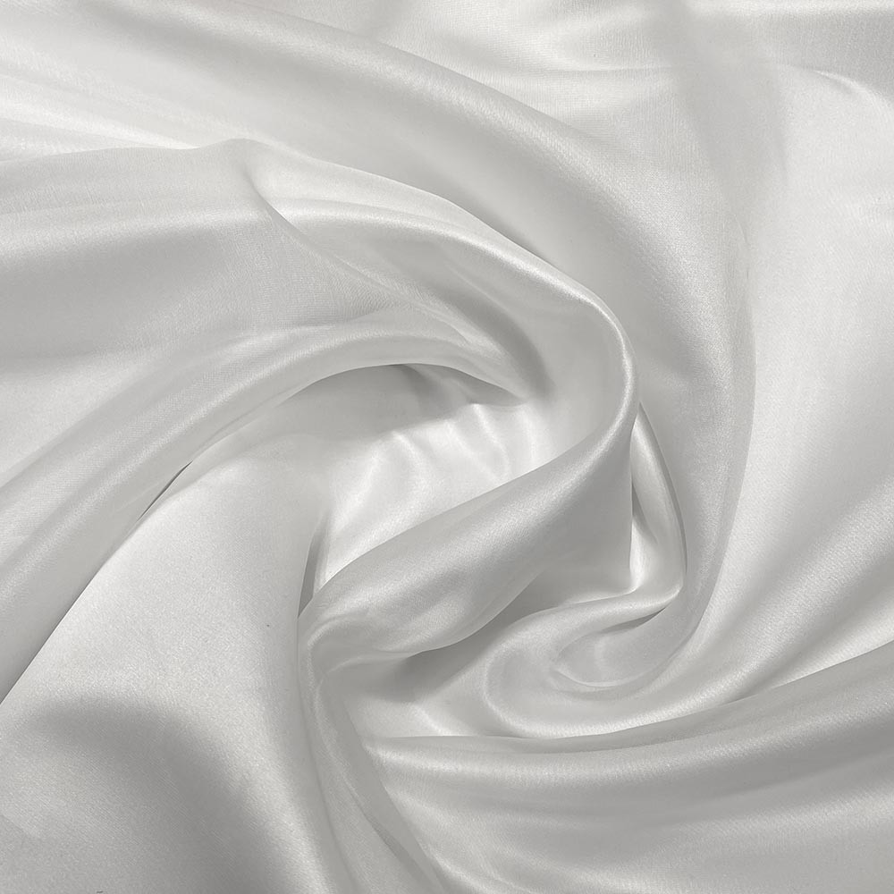 Optical white silk organza fabric ...