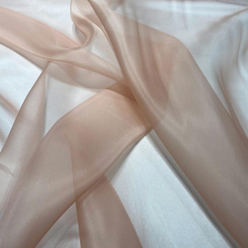 Skin color silk organza fabric