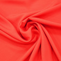 Coral satin-back cady crepe fabric