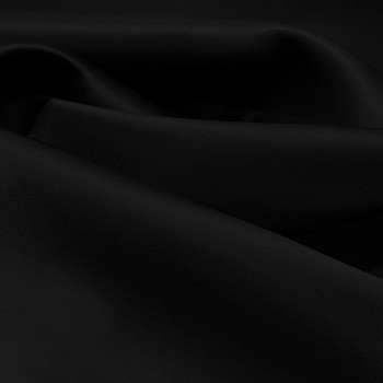 Tissu triple organza de soie noir