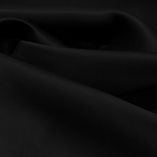 Black silk triple organza fabric