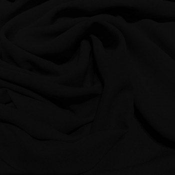 Black crepe silk georgette fabric