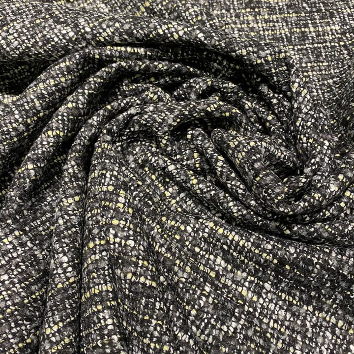 Woven and iridescent tweed fabric