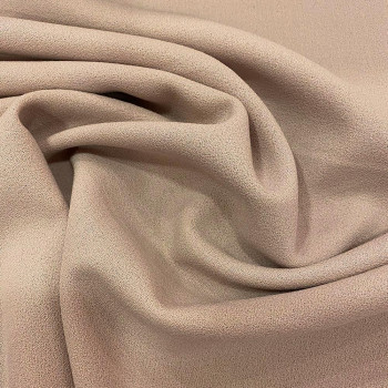 Nude crepe 100% wool fabric