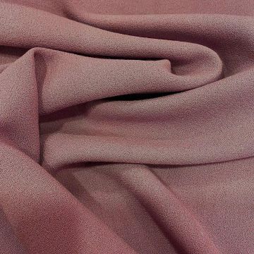 Rosewood crepe 100% wool fabric