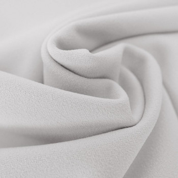 Tissu crêpe scuba blanc