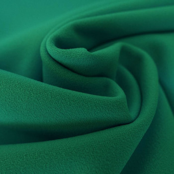 Tissu crêpe scuba vert émeraude