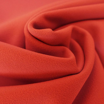 Tissu crêpe scuba corail