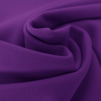 Purple scuba crepe fabric