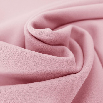 Pastel pink scuba crepe fabric