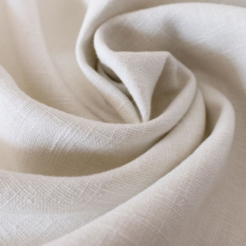 Ivory 100% linen fabric