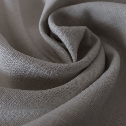 Grey 100% linen fabric