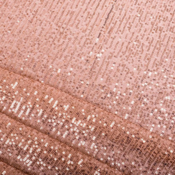 Pink striped sequins fabric