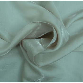 Anise green iridescent satin fabric