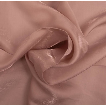 Pink iridescent satin fabric