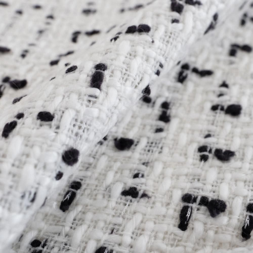 White Tweed Fabric