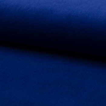 Tissu velours côtelé 100% coton bleu royal