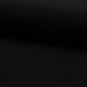 Tissu velours côtelé 100% coton noir