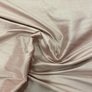 100% silk slub dupion fabric pink